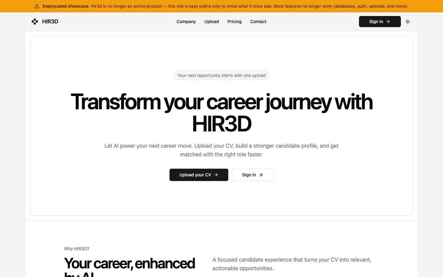 Candidate upload portal