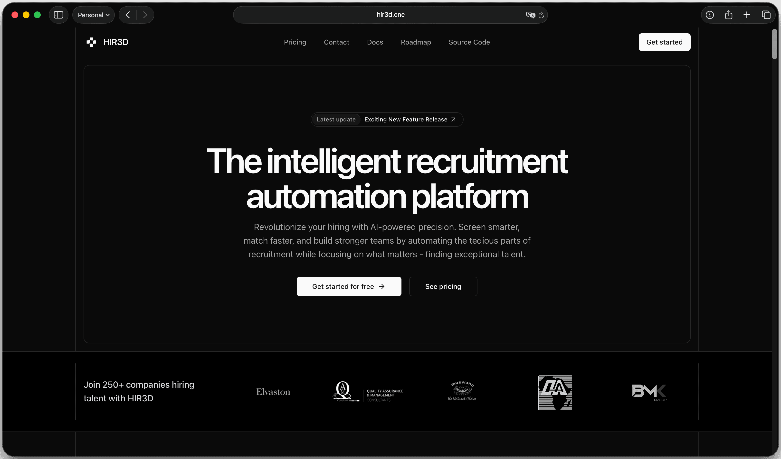 Hir3d Homepage preview by Daniel Ensminger