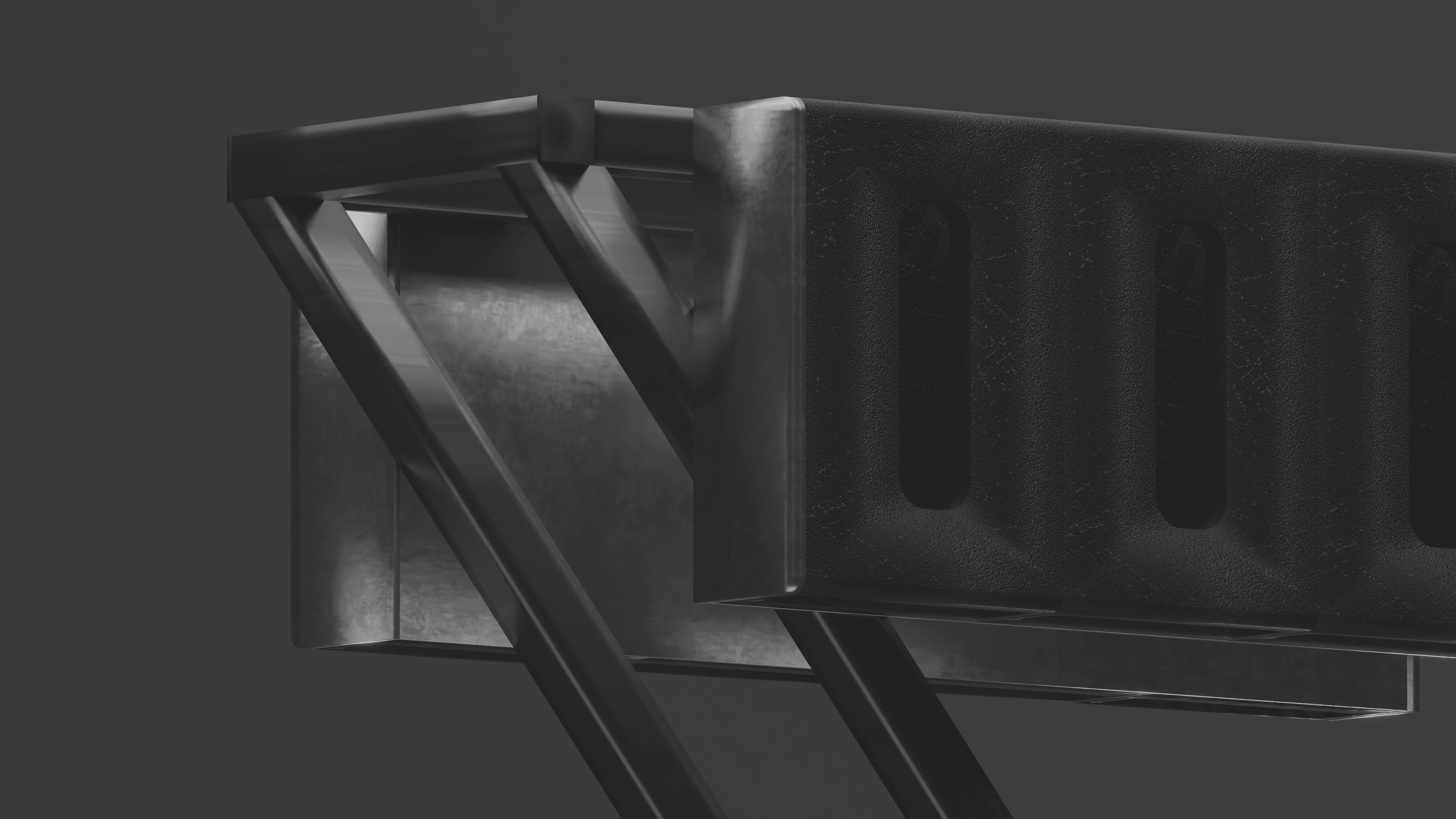 Ski Bike Rack Project - 3D Render