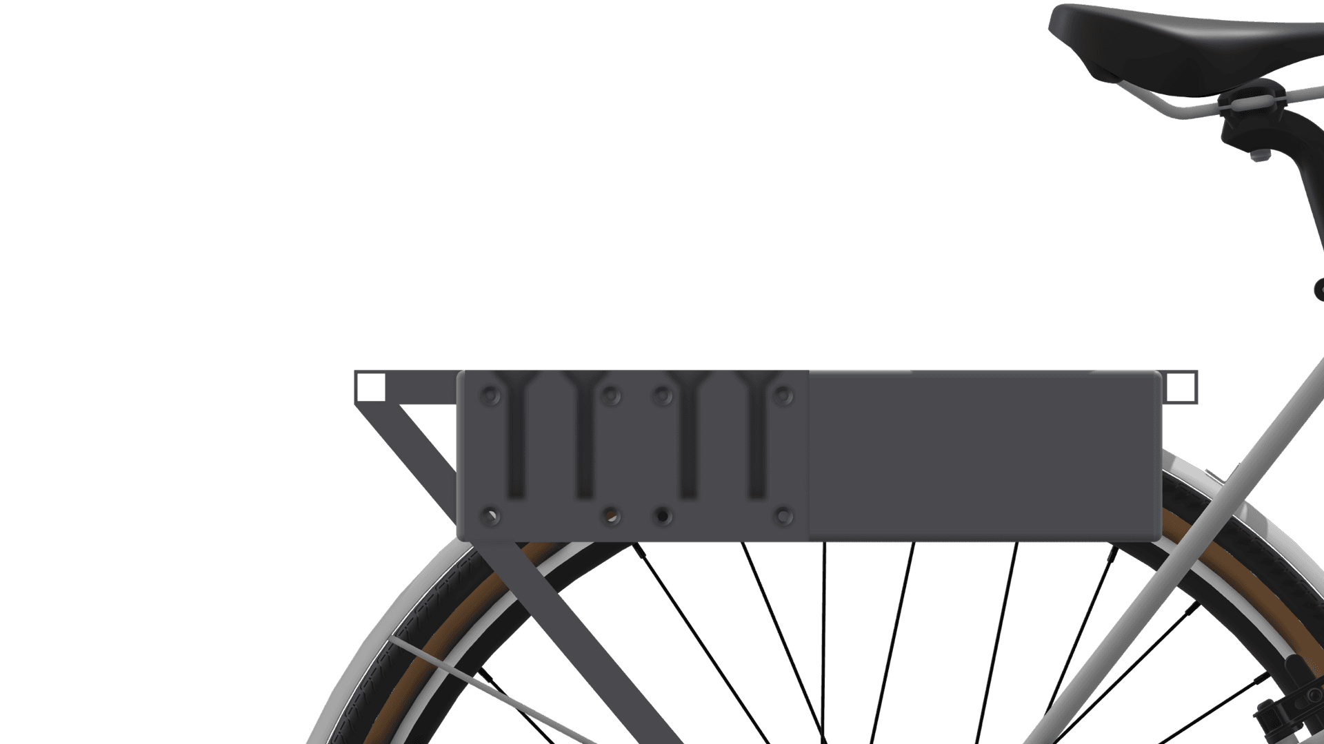 Side mount on city bike