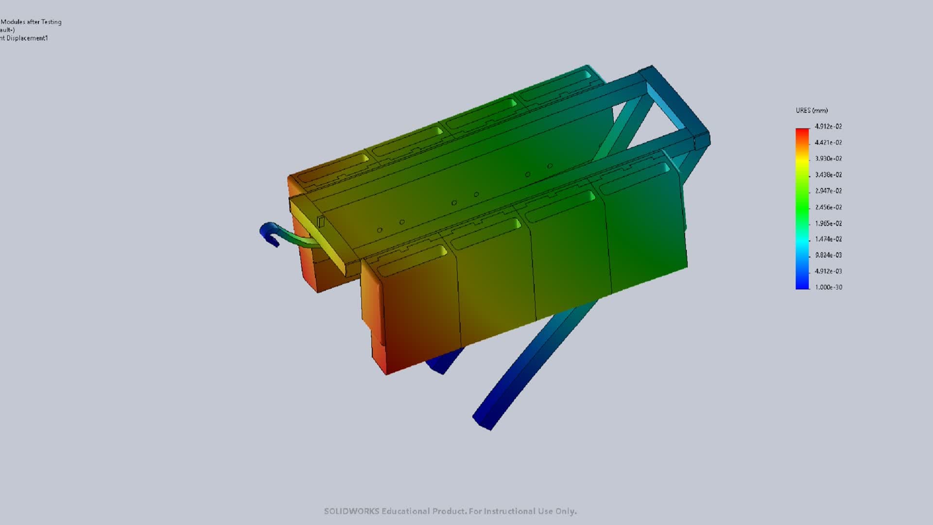 FEA load test displacement