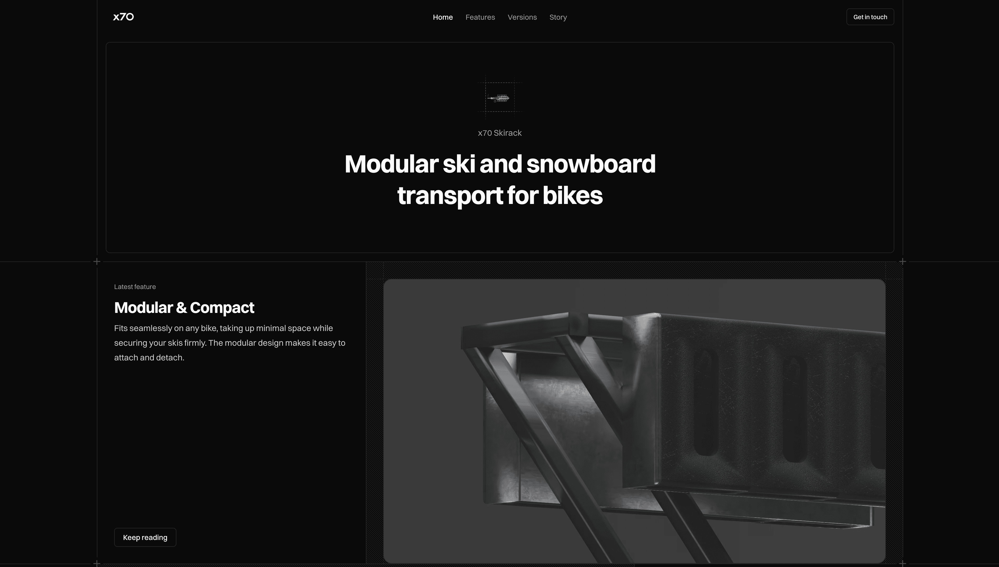 Ski Bike Rack Project - 3D Render