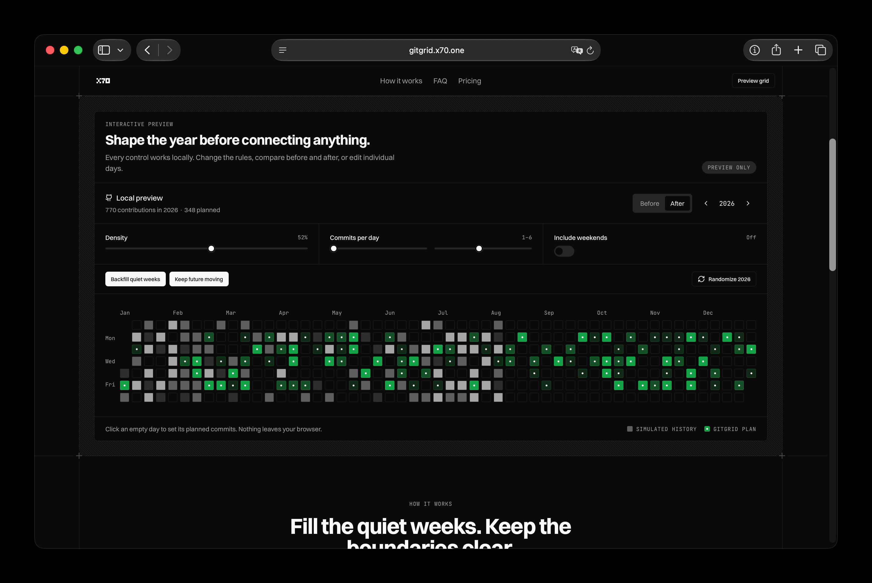 Preview of GitGrid