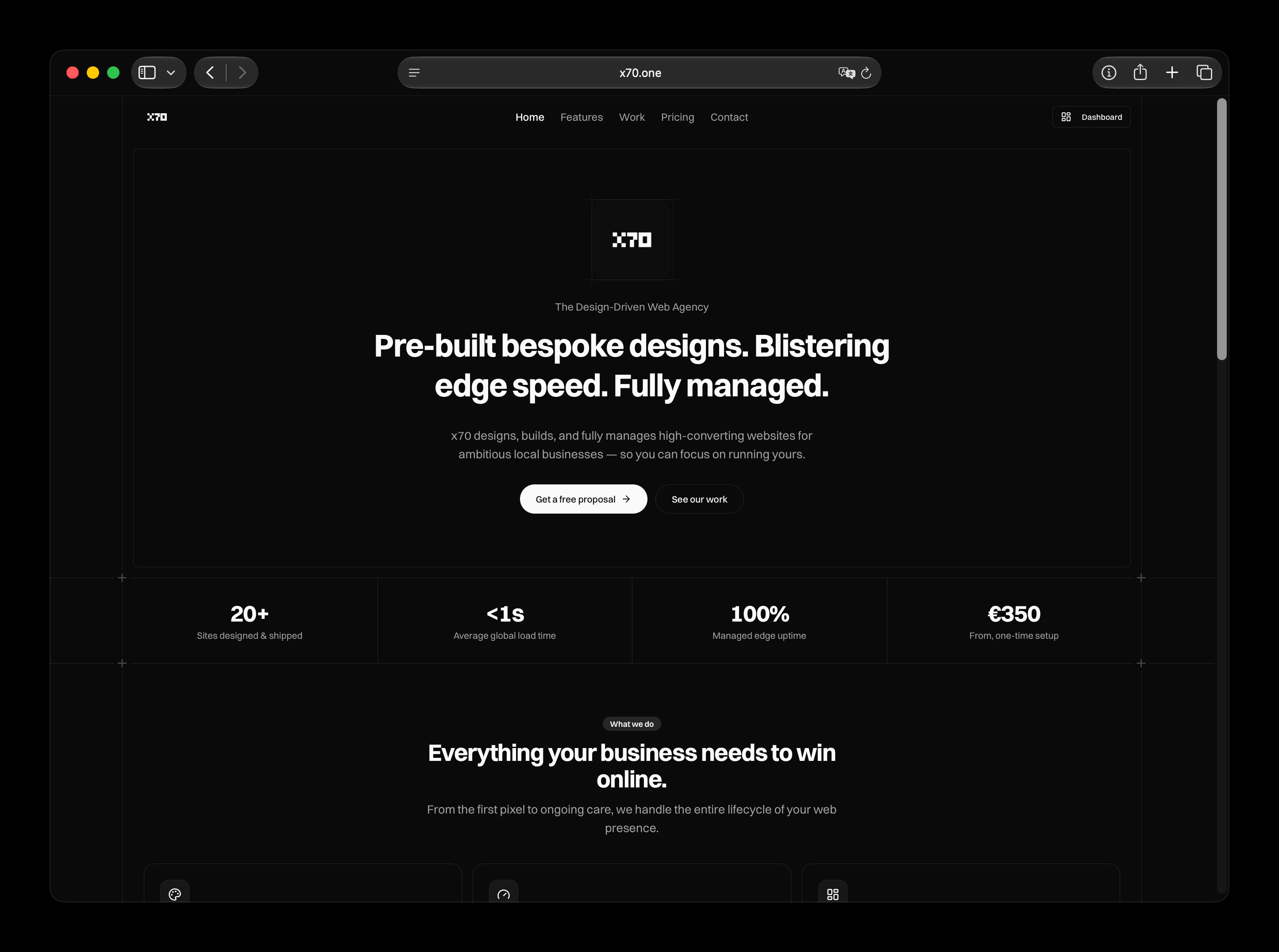 Preview of x70 App