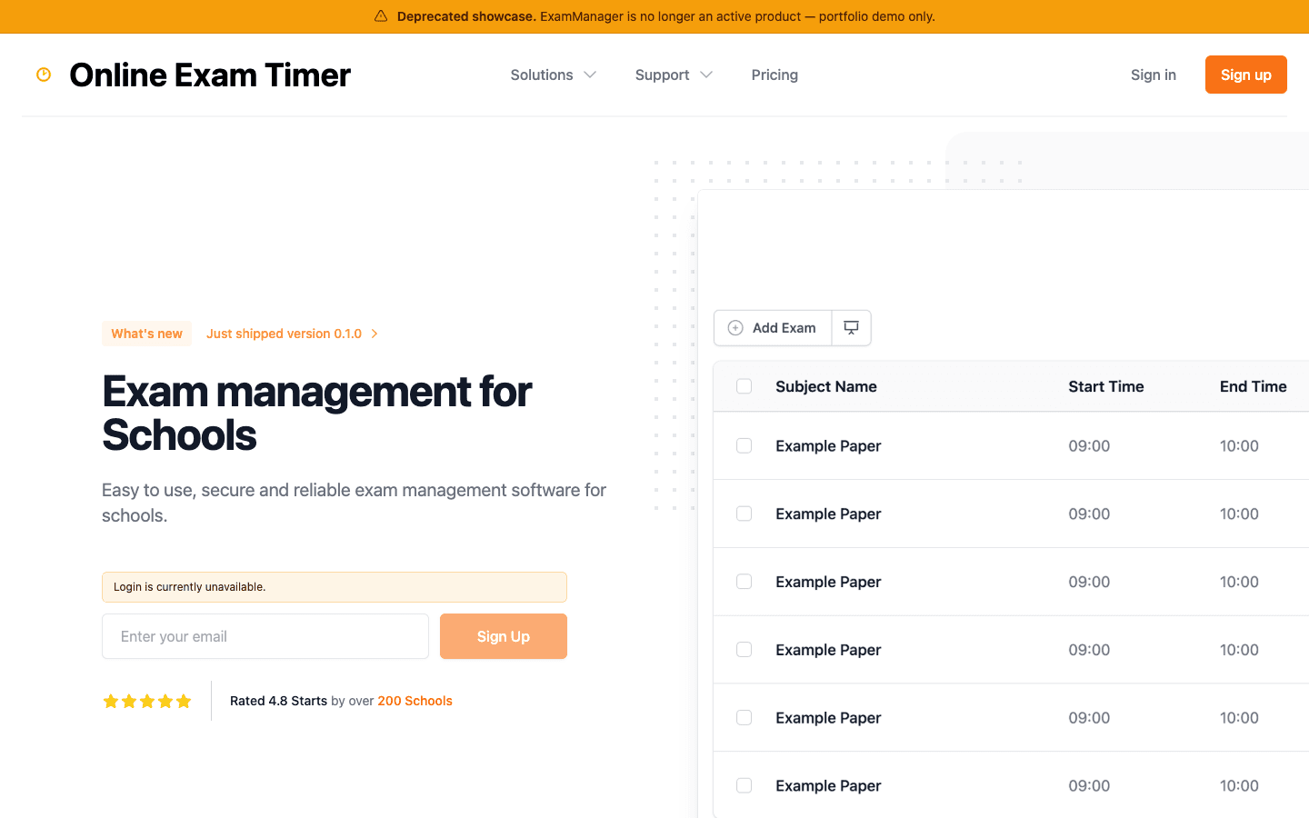 Preview of ExamTimer