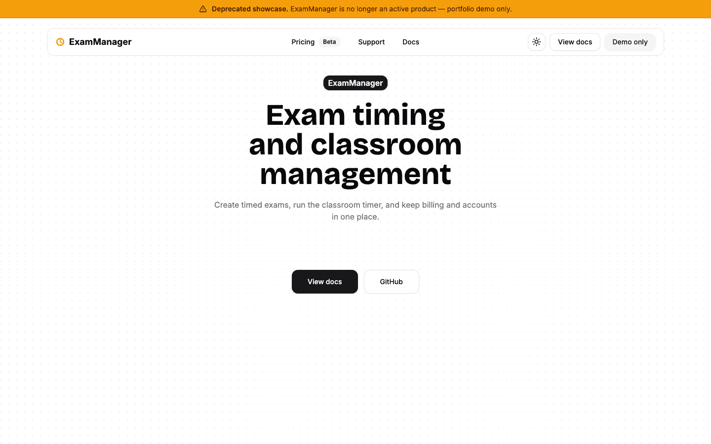 Preview of ExamManager v3