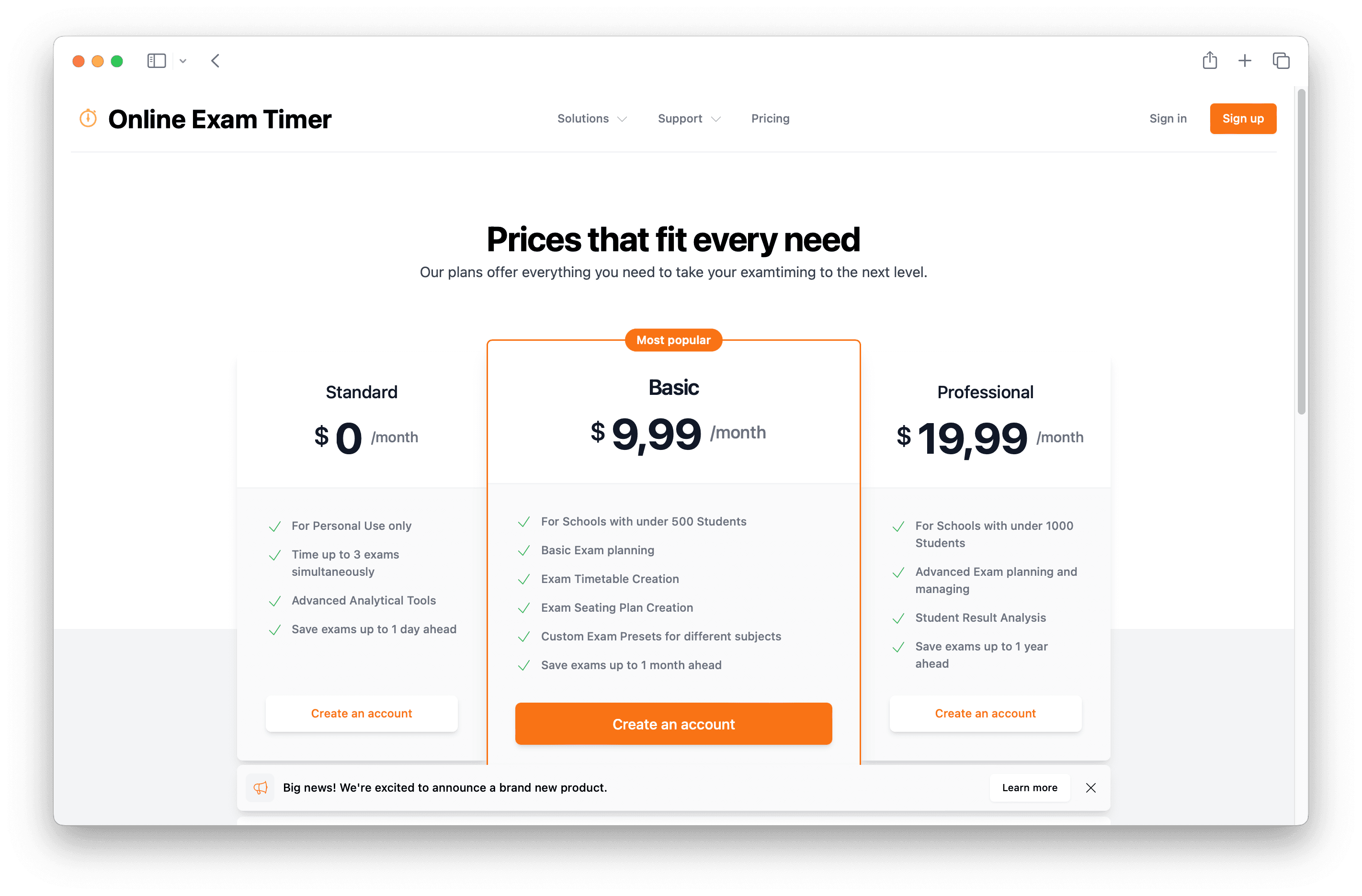 Subscription tiers